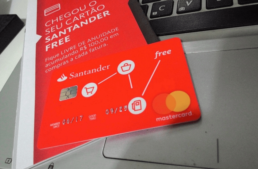 Adquira o cartão Santander Free e fique livre da anuidade!